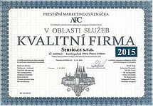 Certifikát Kvalitní firma